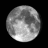 Waning Gibbous, Moon age: 18 days, 9 hours, 44 minutes, 90%