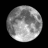 Waning Gibbous, Moon age: 14 days, 19 hours, 46 minutes, 100%