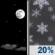 Monday Night: Mostly Clear then Slight Chance Snow Showers