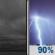 Tonight: Cloudy then Showers And Thunderstorms